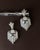 Vintage Art Deco Silver Earrings, Set of 2 For Sale - Image 3 of 11
