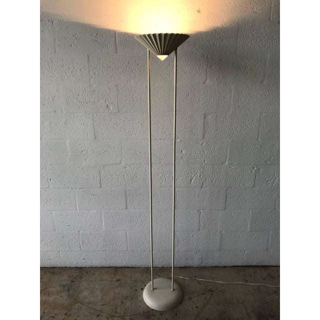 Post-Modern Fan Floor Lamp Torchiere For Sale In Miami - Image 6 of 7