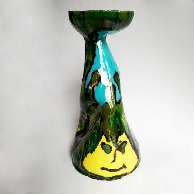 Mid-Century Italian Ceramic Vase by Bedin Lina, 1956 For Sale - Image 9 of 9