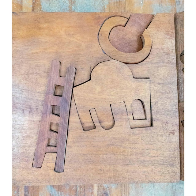 1981 Bas Relief Wood Wall Sculpture "Crab Nebula" by Hugh Townley For Sale In New York - Image 6 of 17