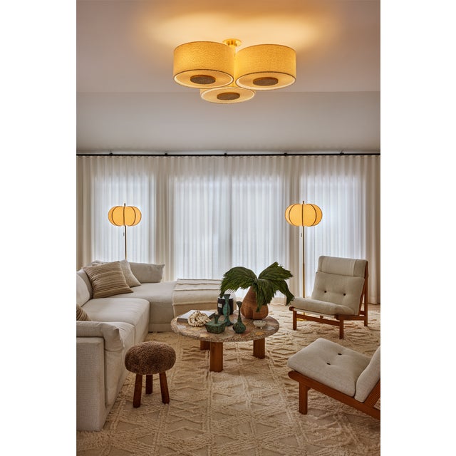 Mitzi Alexandra 20 in. 1 Light Floor Lamp in Aged Brass Finish For Sale In New York - Image 6 of 15