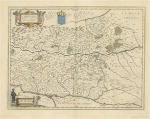 Chart of Frances Provinces, 1644