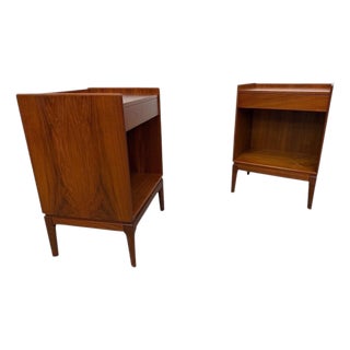 Mid-Century Danish Modern Søborg Møbelfabrik Teak Nightstands - Set of 2 For Sale