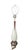 Mid-Century Modern 1960s Mid-Century Modern Teardrop Table Lamp in White Ceramic and Walnut For Sale - Image 3 of 6