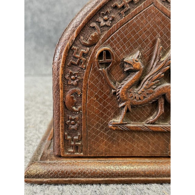 Early 1900s Mahogany Adjustable Bookends For Sale - Image 9 of 10