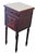 Brown Antique French 1920s Marble Top Nightstand Mahogany Bedside Cabinet For Sale - Image 8 of 18