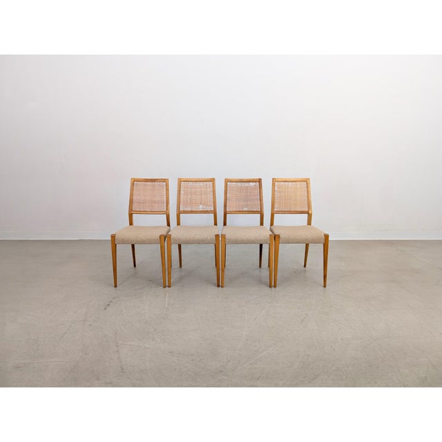 We are offering a beautiful set of four extremely rare vintage chairs from the 1960s for sale. The chairs have developed a...