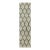 Contemporary Block Print Floral Natural Silk Runner by Rug & Kilim, India For Sale