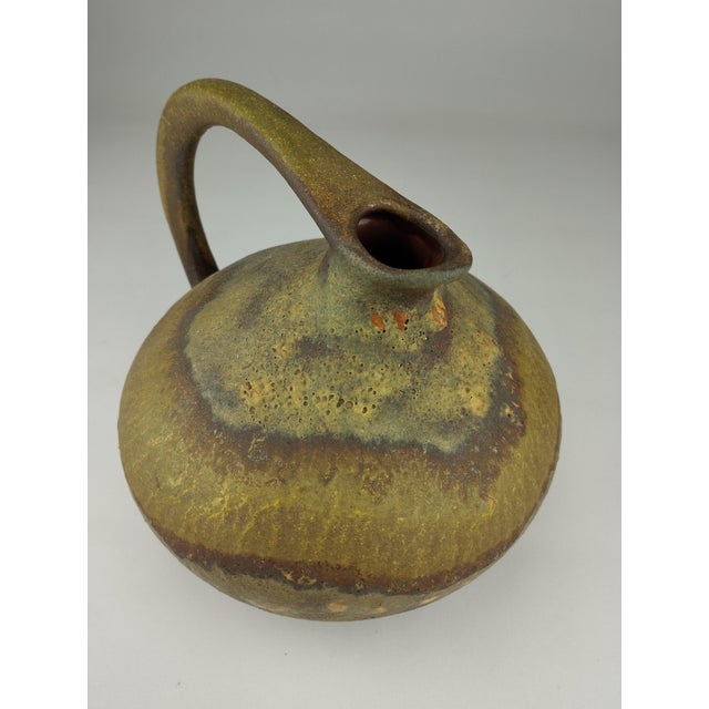 Mid-Century WGP Fat Lava Vase by Kurt Tschörner for Ruscha For Sale - Image 5 of 9