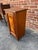 Early 20th Century Antique Victorian Style Walnut Burled Wood Narrow Bedside Cabinet For Sale - Image 5 of 14