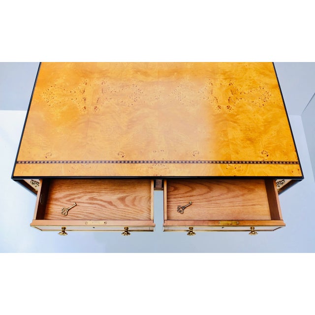 Regency Baker Writing Desk/Library Table For Sale In Naples, FL - Image 6 of 13