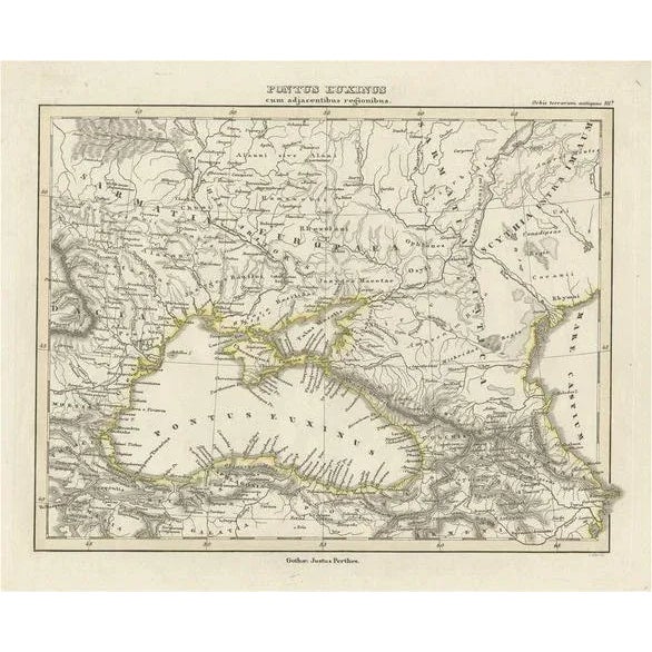 Mid 19th Century Antique Map of the Black Sea, Krim, Ukraine and Russia, 1848 For Sale - Image 5 of 5