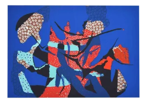 Wladimiro Tulli, Abstract Composition, Original Screenprint, 1970s