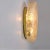 Mid-Century Ice Glass and Brass Ceiling Light from Hillebrand Lighting, 1970s For Sale - Image 6 of 6