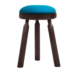 Ninna Stool in Wenge Stained Ash with Wool Seat by Carlo Contin for Adentro