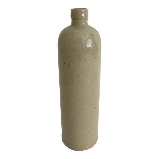 Antique French Stoneware Bottle For Sale