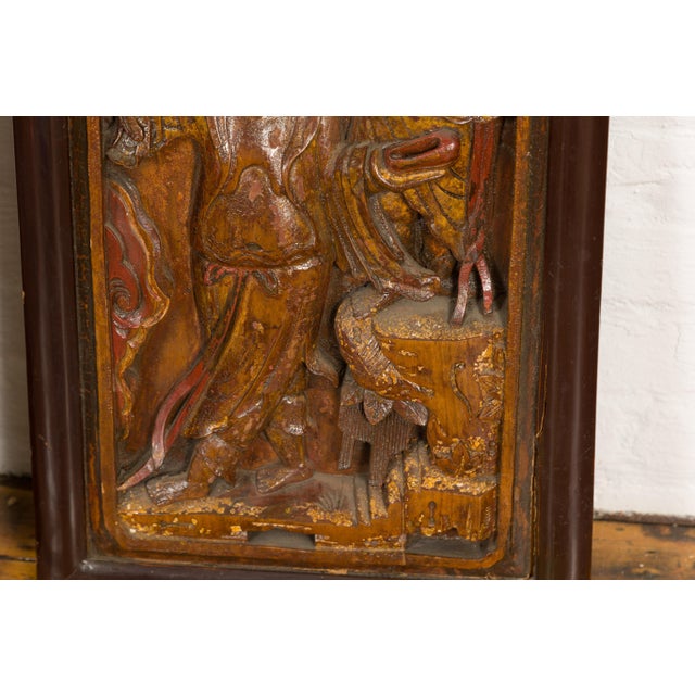 Chinese Qing Dynasty Period Hand Carved and Lacquered Puppet Show Signs For Sale - Image 12 of 12