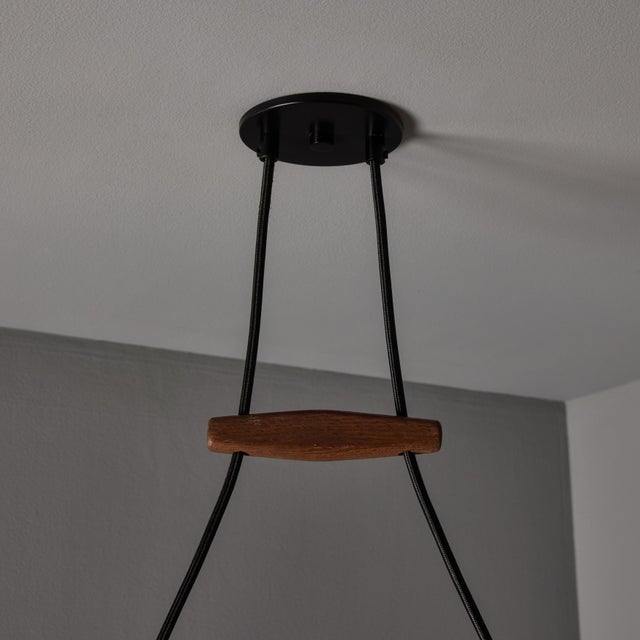 1960s Gino Sarfatti Metal and Seguso Glass Pendant Chandelier for Arteluce For Sale - Image 11 of 18