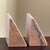Late 20th Century Mid-Century Modern Style Pink Marble Wedge Bookends — A Pair For Sale - Image 5 of 18