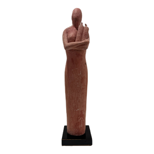 1960s Larry Mohr Terracotta Woman Figurative Sculpture Signed From Artist Estate