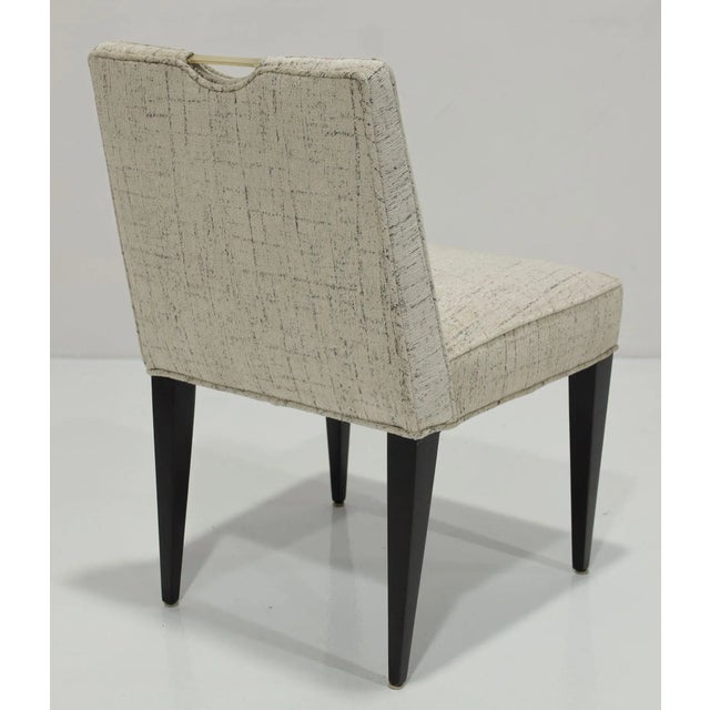 Wood Edward Wormley for Dunbar Dining Chairs, Set of Eight – Linherr Hollingsworth Upholstery For Sale - Image 7 of 11