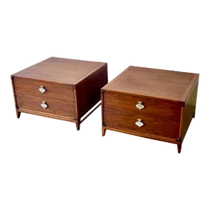 Mid 20th Century John Keal for Brown Saltman Side Tables - a Pair