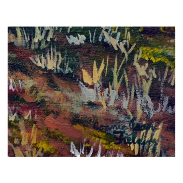 Vintage Landscape -- Blooming Wildflower Field by Connie Jean Fielding For Sale - Image 9 of 9