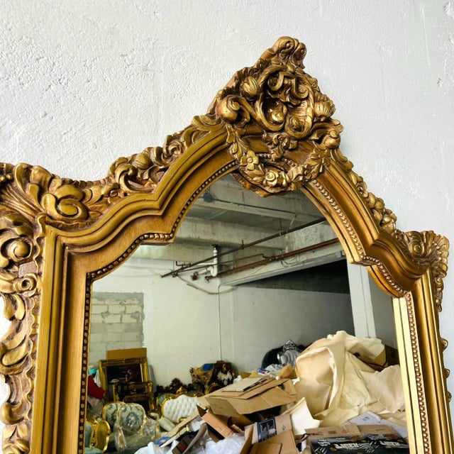 Grand Gold Vanity Set With Mirror & Console Table – French Luxury Statement For Sale - Image 4 of 8