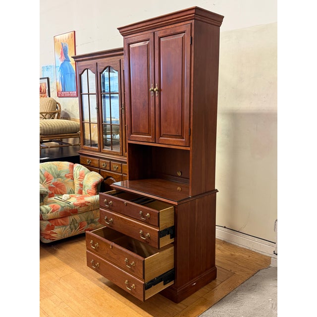 Stickley Brothers Stickley Furniture Cherry Wood Cabinet, Model 381 For Sale - Image 4 of 12