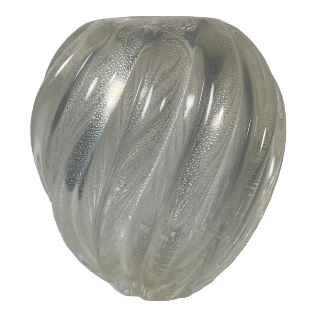 1980s Larry Laslo for Mikasa Sculptural Art Glass Vase For Sale