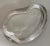 Glass Mid 20th Century Large Glass Kidney Shaped Ashtray For Sale - Image 7 of 8