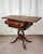 Auburn Early 20th Century Duncan Phyfe Revival Lyre Pedestal Mahogany Pembroke Side Table For Sale - Image 8 of 12