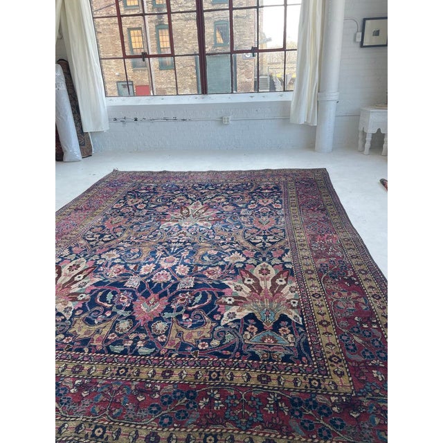 Decorative Antique Northeast Khorassan-Mashad Palmettes Rug 8.6 x 11 For Sale - Image 12 of 18