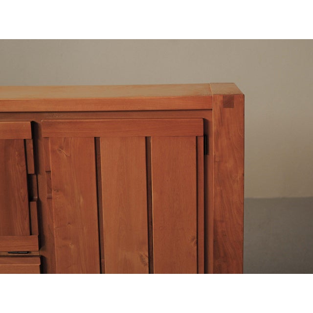 Large Elm Sideboard, France, 1980s For Sale - Image 11 of 17