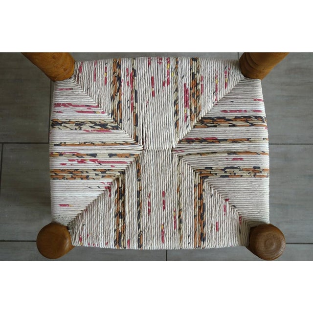 Brown Brutalist Chair attributed to Charles Dudouyt, 1940s For Sale - Image 8 of 14