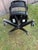 Black 1960s MCM Rolling Swivel Tanker Chair by McDowell and Craig For Sale - Image 8 of 9