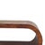 Contemporary Chestnut-Finish Mango Wood Curved Coffee Table For Sale - Image 3 of 8