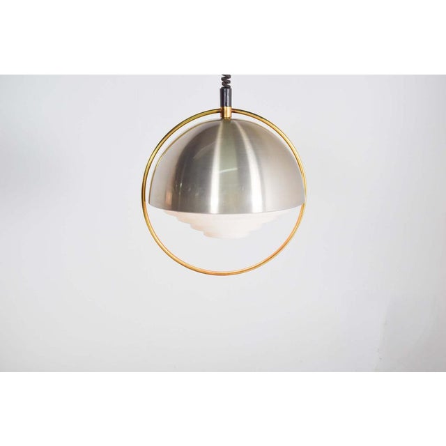 1970s Mid-Century Space Age Pendant Light, Denmark, 1970s For Sale - Image 5 of 9