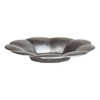 Swedish Grace Pewter Scalloped Bowl by Estrid Ericson for Svenskt Tenn, 1933 For Sale