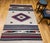 Vintage American Southwestern Saltillo Kilim Rug, Medallion & Striped Pattern, Ivory & Red, 5x7 For Sale In Chicago - Image 6 of 18