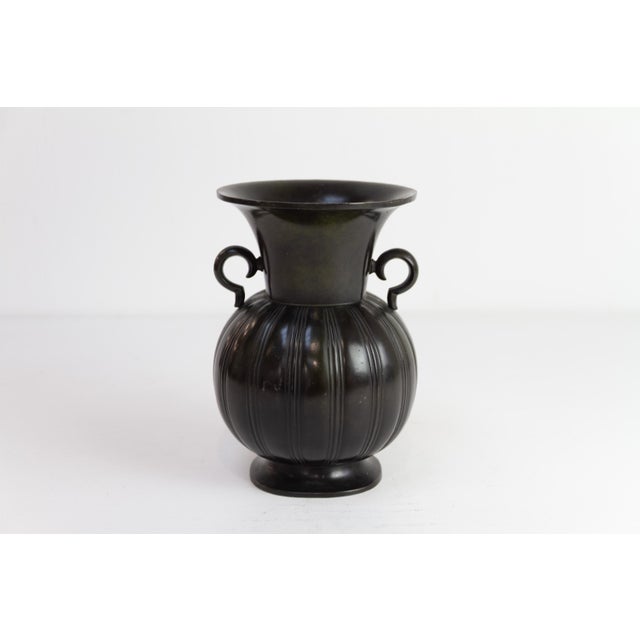 Danish Art Deco Vase in Disko Metal by Just Andersen, 1930s For Sale - Image 12 of 18