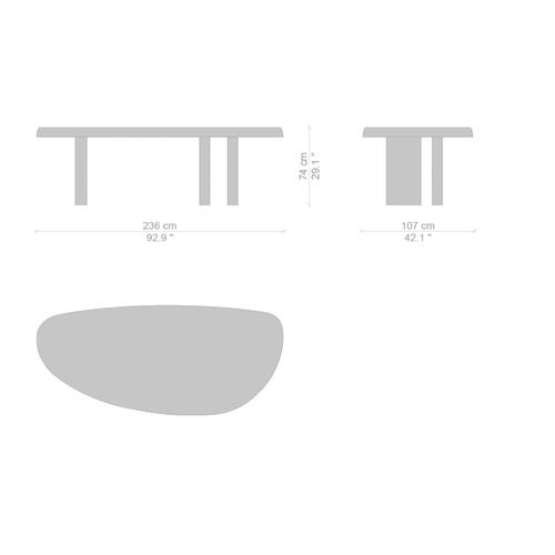 Freeform Table in Wood by Charlotte Perriand for Cassina For Sale - Image 10 of 11