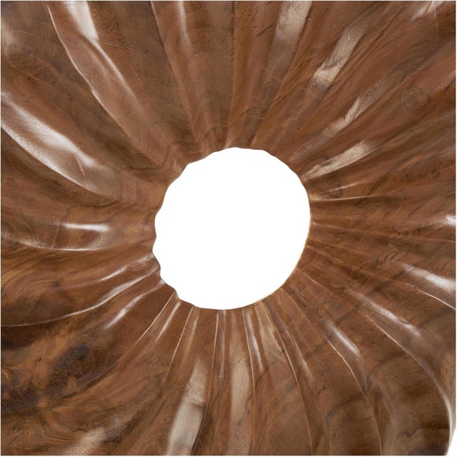 Abstract Abstract Teak Wood Sculpture Modern Home Decor For Sale - Image 3 of 7