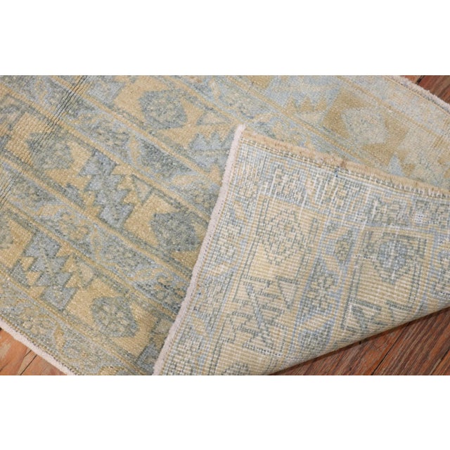 Textile Early 20th Century Pale Persian Throw Rug - 1'9" x 3'9" For Sale - Image 7 of 7