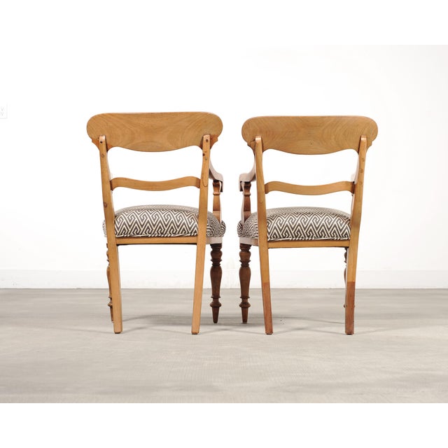 Set of Six English William IV Fruitwood Upholstered Dining Chairs For Sale - Image 17 of 18