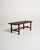 Vintage Dark Wood Slatted Bench, 1970s For Sale - Image 9 of 9