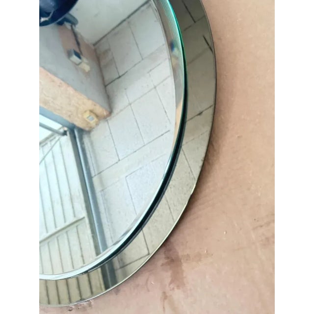 1970s Italian Oval Mirror by Antonio Lupi by Crystal Luxor, 1970s For Sale - Image 5 of 11