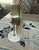 Mid-Century Modern Sunburst Table Clock With Marble Base For Sale In Jacksonville, FL - Image 6 of 6