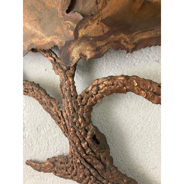 Mid-Century Modern Vintage Copper Wall Hanging in the Manner of Curtis Jere For Sale - Image 3 of 6