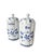 Mid-Century Blue and White Floral Ceramic Caddies from TC, 1950s, Set of 6 For Sale - Image 4 of 11